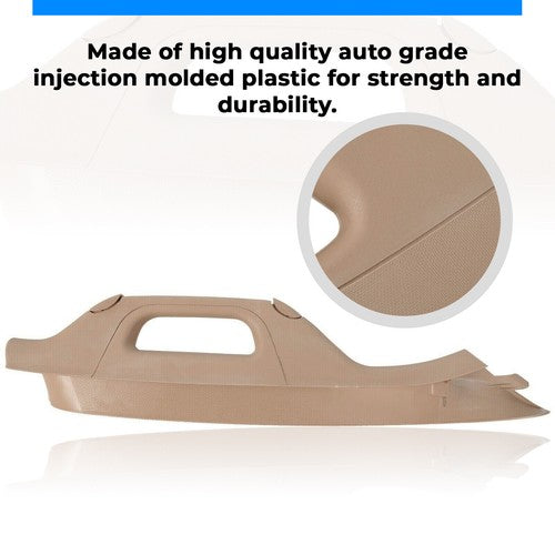 Solid Spare Driver A Pillar Handle Adobe Tan For 2011-2016 Ford F-250 F-350 F-450 Super Duty