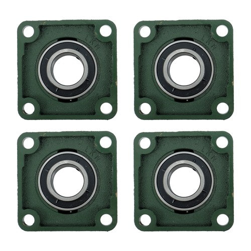 Solid Spare 4PCS UCF209-28 with seat bearing 1 3/4" hole 4 Bolt Solid Base Self-Aligning