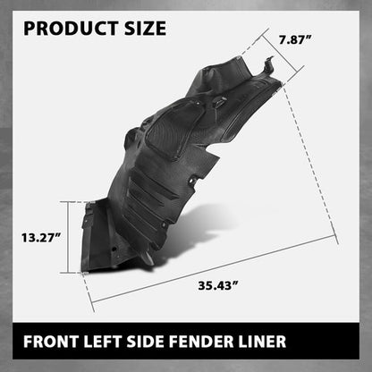 Solid Spare Front Left Side Fender Liner Fit For 2014-2017 Mercedes-Benz E350 E400 E550