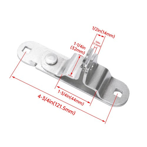 Solid Spare Silvery Trailer Swing Door Cam Bar Lock Hasp Keeper Latch Utility Cargo Enclosed