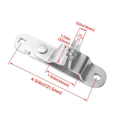Solid Spare Silvery Trailer Swing Door Cam Bar Lock Hasp Keeper Latch Utility Cargo Enclosed