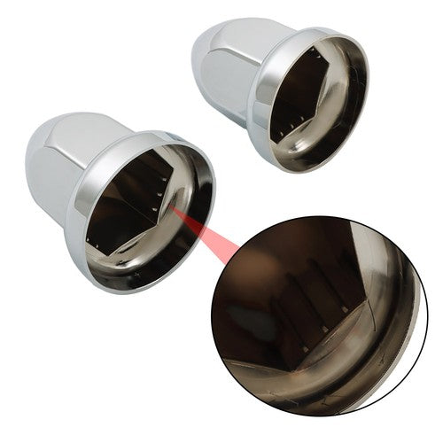 Solid Spare 40pcs 33mm Chrome Lug Nut Covers ABS Plastic Push on Bullet for Semi Truck