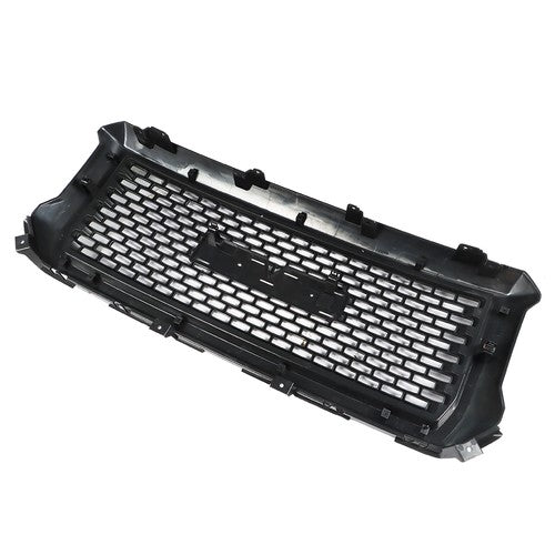 Solid Spare Glossy Black Front Hood Mesh Grille Replacement For GMC Sierra 1500 2014 2015