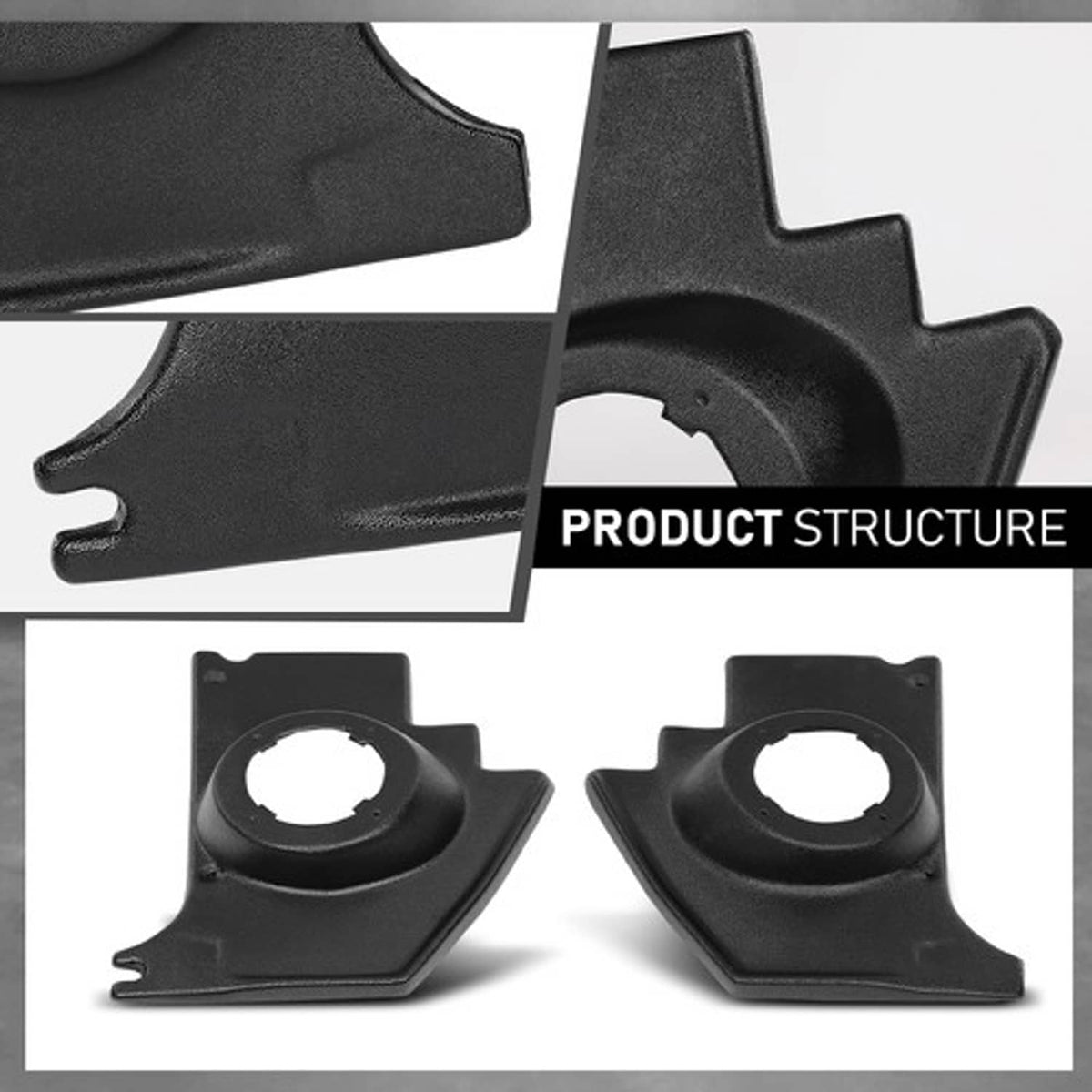 Solid Spare NEW Fit For 1963-66 Dart /1964-66 Barracuda Molded Kick Panels With Speaker Pods