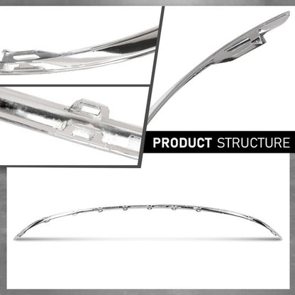 Solid Spare Fit For 2011-2014 Audi A8 Quattro Rear Bumper Silver Trim 4H08074432ZZ AU1144100