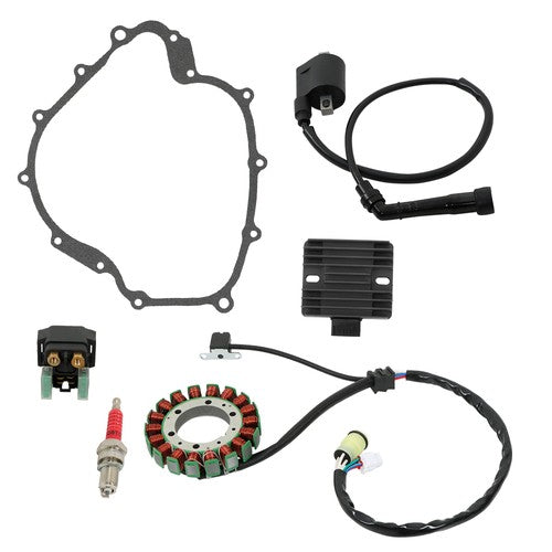 Solid Spare Ignition Coil & Stator Regulator Relay Kit For 2004-2007 Yamaha Rhino 660 YXR660