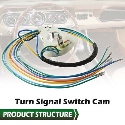 Solid Spare Fit For 65-66 Mustang Turn Signal Switch Cam With Wire Harness Bronco Comet