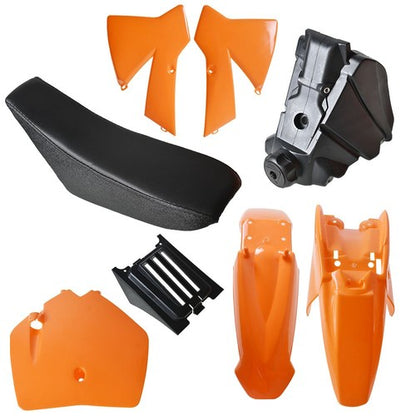 Solid Spare For Senior Adventure Junior 50cc SX SR JR Plastic Body Fender Tank Seat Kit