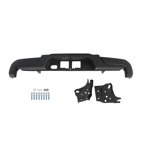 Solid Spare Rear Bumper Assembly Without Sensor Holes Metal Black For 2016-23 Toyota Tacoma