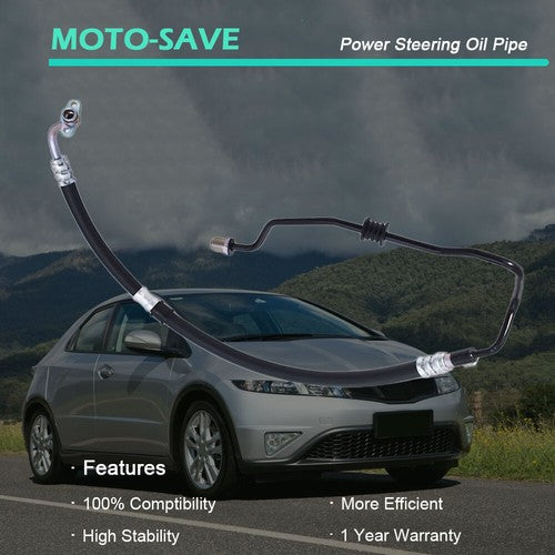 Solid Spare Power Steering Pressure Hose Fit For Honda Civic 2006-2011 1.8L I4 Series