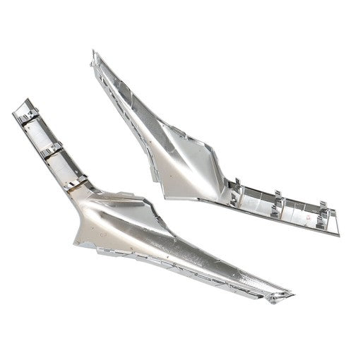 Solid Spare Fit For Chevrolet Blazer 19-21 Chrome Front Left Right Side Grille Molding Trim