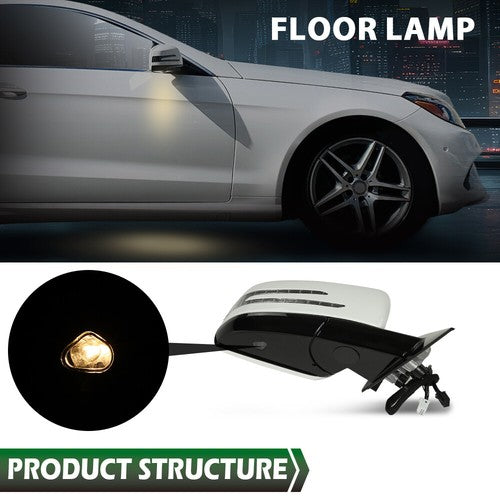 Solid Spare Fit For 10-17 Mercedes E350 E550 E400 Coupe White Passenger Side Mirror