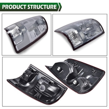 Solid Spare Fit For 09-18 Dodge Ram 1500/2010-2018 Ram 2500 3500 Tail Lights Brake Lamps