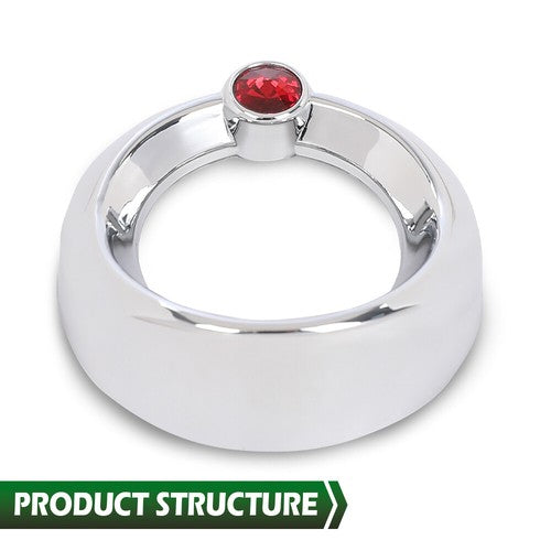 Solid Spare New Fit For Gauge Cover for Older Freightliner Century Red Jewel Visor 2 3/8 New