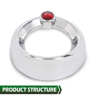 Solid Spare New Fit For Gauge Cover for Older Freightliner Century Red Jewel Visor 2 3/8 New
