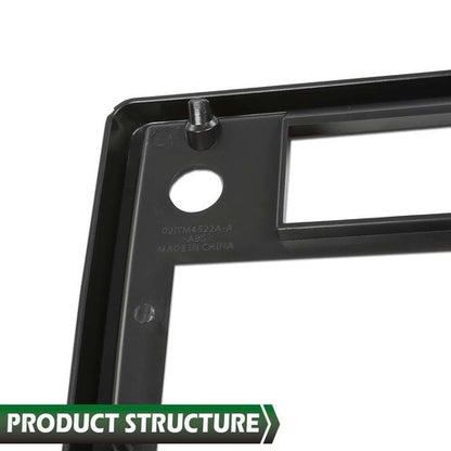 Solid Spare Fit For 81-88 El Camino Monte Carlo SS Radio Face Plate Black with Red Trim
