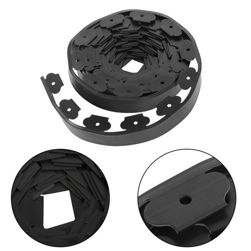 Solid Spare L-shaped Landscape Edging Border Kit No-Dig Garden Edge Lawn Border 40 FT