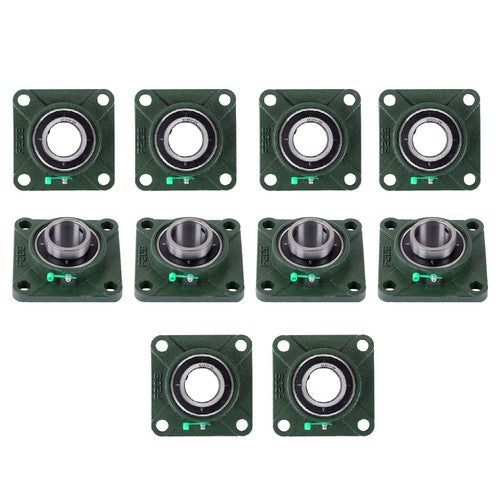 Solid Spare 10× UCF209-28 1-3/4" Bore Pillow Block Flange Bearing 4 Bolt Solid Base