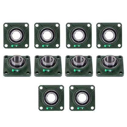 Solid Spare 10× UCF209-28 1-3/4" Bore Pillow Block Flange Bearing 4 Bolt Solid Base