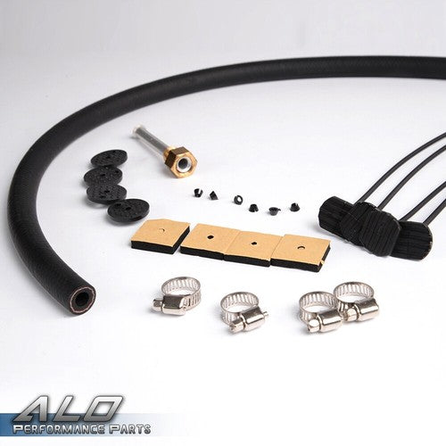 Solid Spare Aluminum 4 Row Universal Car Engine Oil Cooler Thermostat 12-3/4"X 5" X 3/4"