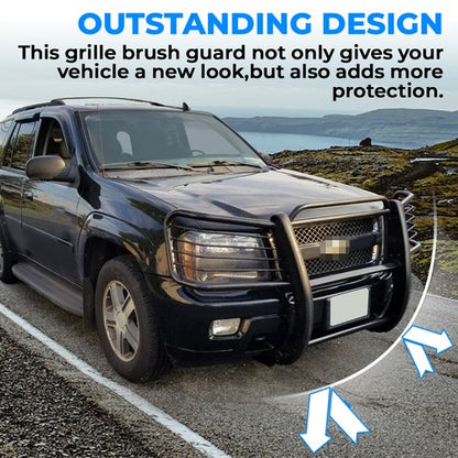 Solid Spare New Grille Grill Brush Guard Bumper For 02-09 Chevy Chevrolet Trailblazer / EXT