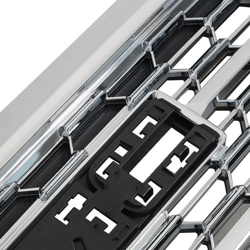 Solid Spare Front Bumper Grille Chrome Without Camera Hole Compatible For GMC Terrain 22-23