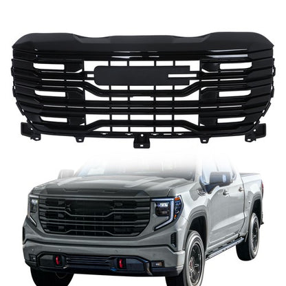 Solid Spare 84815160 Suitable For GMC Sierra 1500 2022-2024 Gloss Black Front Bumper Grille