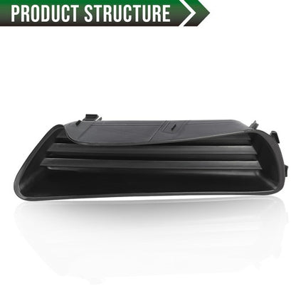 Solid Spare Front Bumper Insert Fog Light Cover Left+Right Fit For 2007-2009 Toyota Camry