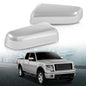 Solid Spare 2pcs Mirror Cover Set Fit For 2009-2014 Ford F150 Upper Cap Chrome Left & Right