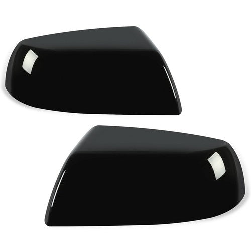 Solid Spare 2X Gloss Black Side Mirror Cover Cap Replacement For Toyota Tundra Sequoia 07-19