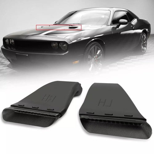 Solid Spare Universal Hood Vent Scoop RH/LH Side Fits For Dodge Challenger R/T SRT 2008-2014