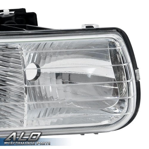Solid Spare Fit For 99-06 Silverado Suburban Tahoe Headlights+Bumper Signal+Fog Lights
