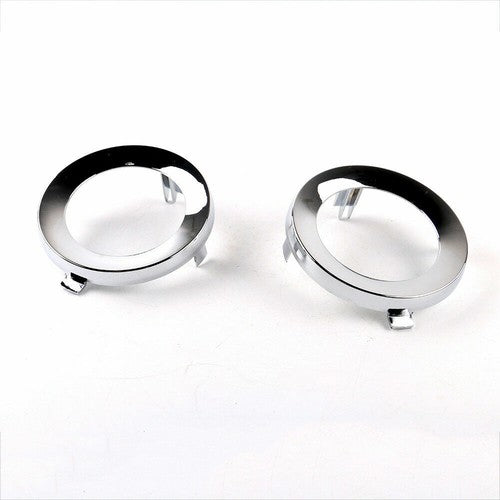 For 2009-2013 Subaru Forester Pair Front Chrome Fog Light Trim Fog Lamp Cover