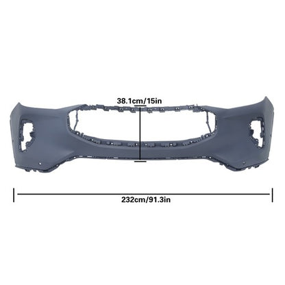Solid Spare Front Bumper Cover With Park Assist Sensor Fit For Ford Escape 2023 2024