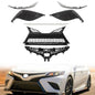 Solid Spare For Toyota Camry SE 2021 2022 2023 Front Upper And Lower Bumper Grilles 9Pcs
