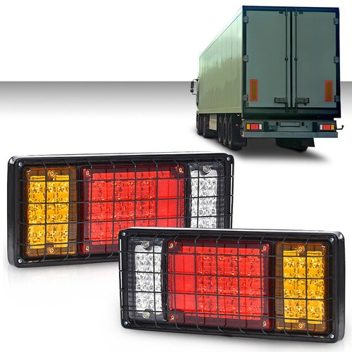 Solid Spare 2Pc 40 LED Tail Turn Signal Brake Reverse Running Lights Truck Trailer RV Camper