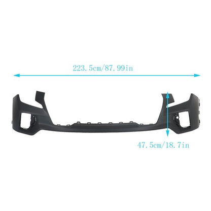 Solid Spare Front Upper Bumper Cover Plastic Replacement Fit For GMC Sierra 1500 2019-2022