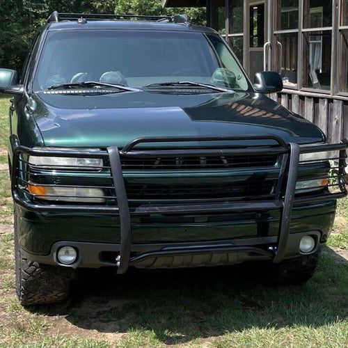 Solid Spare Bumper Grille Brush Guard For 99-02 Silverado 1500 & 00-06 Tahoe/Suburban/Yukon