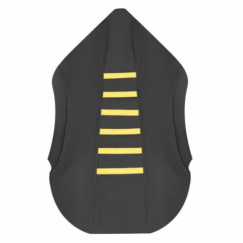 Solid Spare Black+Yellow Ribs PVC Multi Grip Seat Cover For Suzuki Z400 LTZ 400 2003-2009 08