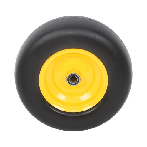 Solid Spare Lawn Mower Tire And Wheel 13x5.00-6" 2 Pcs - Solid Smooth Tread Yellow Rim Tires