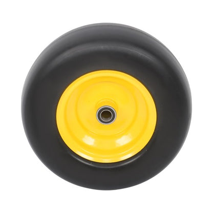Solid Spare Lawn Mower Tire And Wheel 13x5.00-6" 2 Pcs - Solid Smooth Tread Yellow Rim Tires