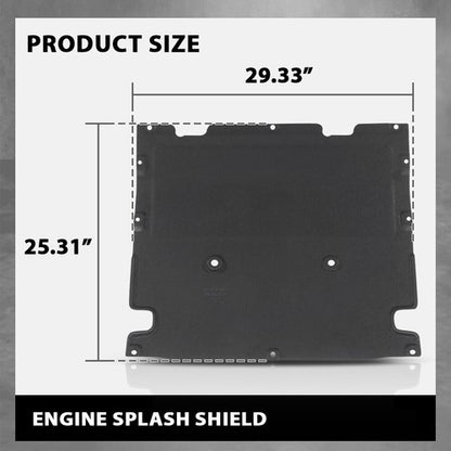 Solid Spare Engine Under Cover Splash Guard Shield Fit For 2018-2023 Audi Q5 Q5 PHEV SQ5