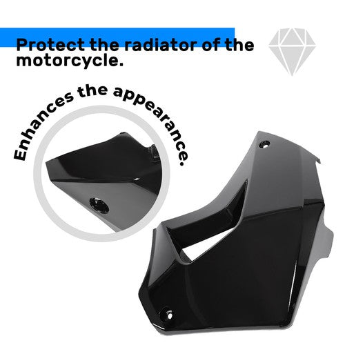 Solid Spare For Kawasaki KLR650 Camo 2008-2018 Right Side Radiator Shroud Black Painted