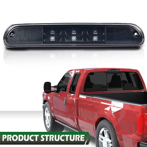 Solid Spare Black LED 3rd Third Brake Light Cargo Lamp Fit For 99-16 Ford F250/93-11 Ranger