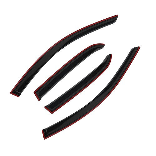 Overlay Fit 2003-2007 Honda Accord Sedan Window Trim Visors Rain Guard Deflector