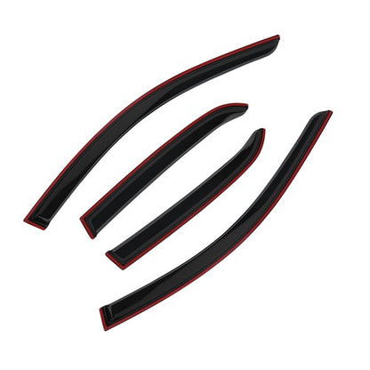 Overlay Fit 2003-2007 Honda Accord Sedan Window Trim Visors Rain Guard Deflector