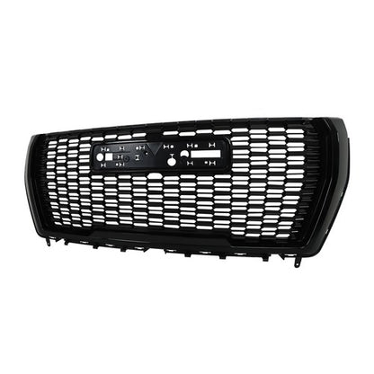Solid Spare Gloss Black Plastic Bumper Grille Compatible For 2021-23 GMC Yukon&Yukon XL 7pcs