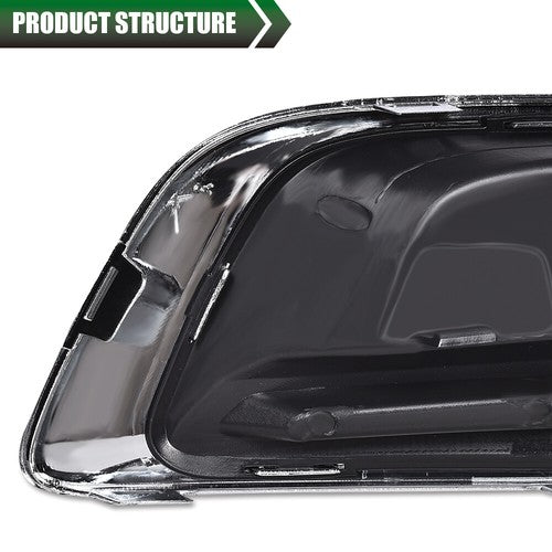 Solid Spare Front Bumper Fog Light Trim Left & Right Fit For 2013-2016 Chevrolet Malibu