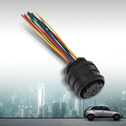 Solid Spare For 0BH AUDI A4 VW Phaeton Transmission Connector 16-Pin Plug w/Wires 3D0973993