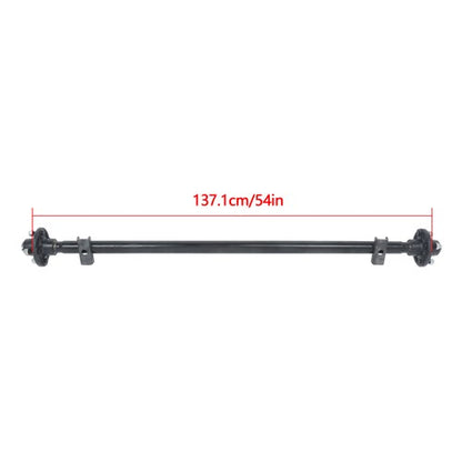 Solid Spare 4 lug-4' 54' HF 2K 2000lbs Trailer Axle w/ U-Bolt Kit For RVs trucks trailers